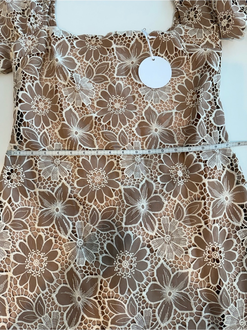 Floral Lace Mini Dress - Picture 3 of 5